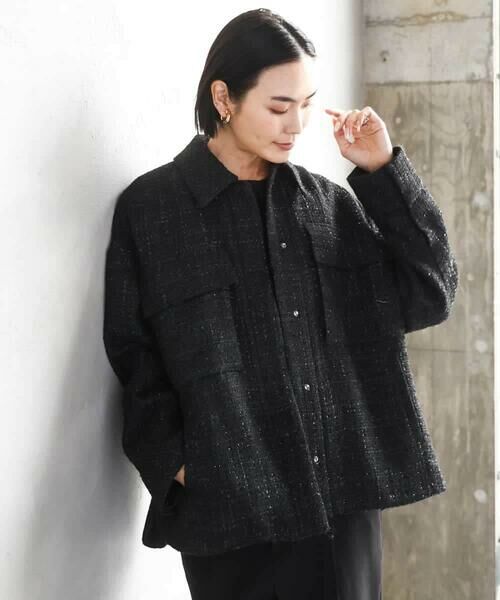 MICHEL KLEIN / ミッシェルクラン その他アウター | ファンシーツイードCPOジャケット | 詳細13