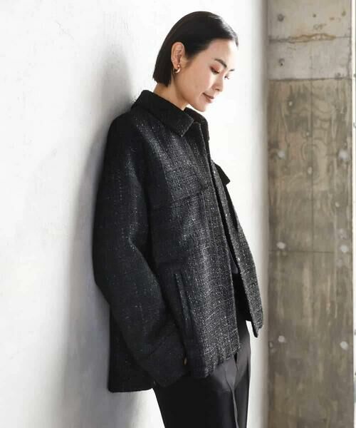 MICHEL KLEIN / ミッシェルクラン その他アウター | ファンシーツイードCPOジャケット | 詳細15