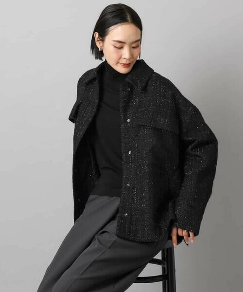 MICHEL KLEIN / ミッシェルクラン その他アウター | ファンシーツイードCPOジャケット | 詳細7