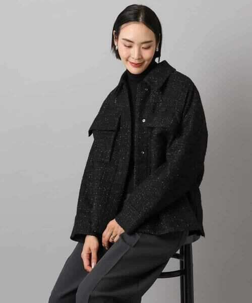 MICHEL KLEIN / ミッシェルクラン その他アウター | ファンシーツイードCPOジャケット | 詳細8