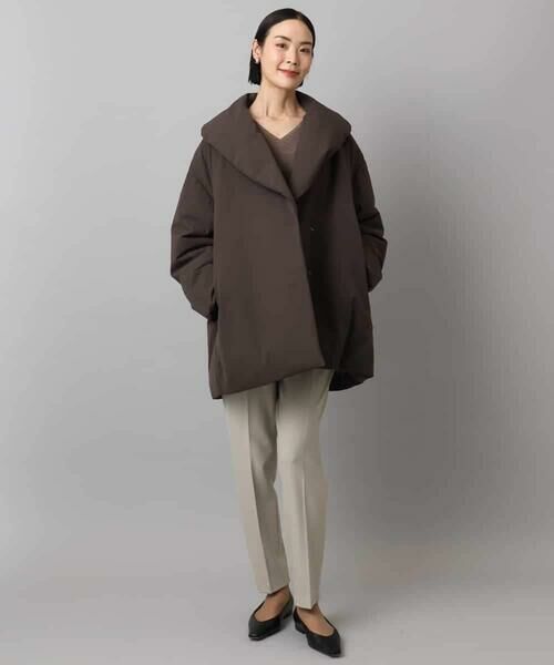 MICHEL KLEIN / ミッシェルクラン ダウンジャケット・ベスト | ［撥水加工］ショールカラーダウンコート | 詳細10