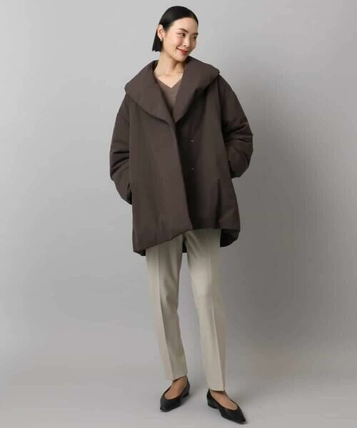 MICHEL KLEIN / ミッシェルクラン ダウンジャケット・ベスト | ［撥水加工］ショールカラーダウンコート | 詳細11