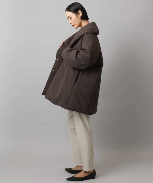 MICHEL KLEIN / ミッシェルクラン ダウンジャケット・ベスト | ［撥水加工］ショールカラーダウンコート | 詳細12