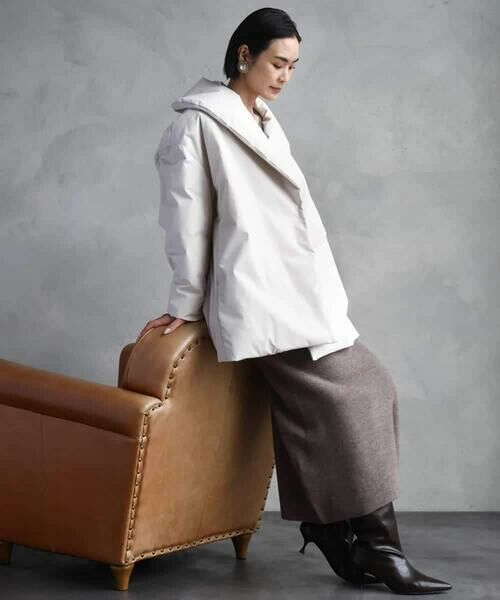 MICHEL KLEIN / ミッシェルクラン ダウンジャケット・ベスト | ［撥水加工］ショールカラーダウンコート | 詳細16