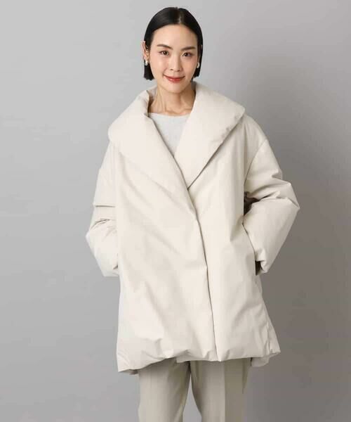 MICHEL KLEIN / ミッシェルクラン ダウンジャケット・ベスト | ［撥水加工］ショールカラーダウンコート | 詳細17