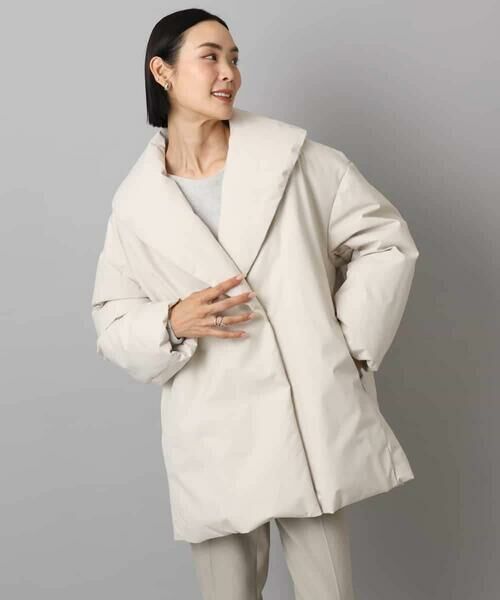 MICHEL KLEIN / ミッシェルクラン ダウンジャケット・ベスト | ［撥水加工］ショールカラーダウンコート | 詳細19