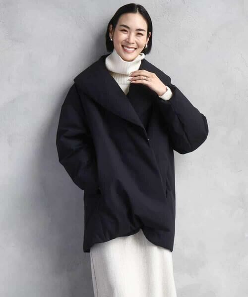 MICHEL KLEIN / ミッシェルクラン ダウンジャケット・ベスト | ［撥水加工］ショールカラーダウンコート | 詳細21