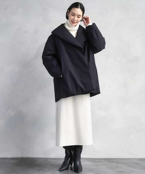 MICHEL KLEIN / ミッシェルクラン ダウンジャケット・ベスト | ［撥水加工］ショールカラーダウンコート | 詳細23