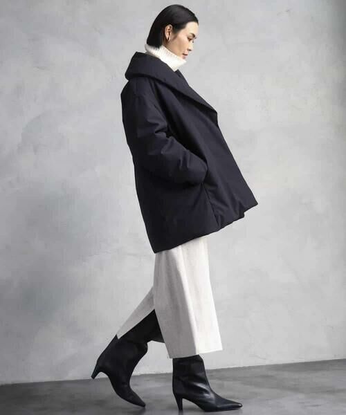 MICHEL KLEIN / ミッシェルクラン ダウンジャケット・ベスト | ［撥水加工］ショールカラーダウンコート | 詳細24