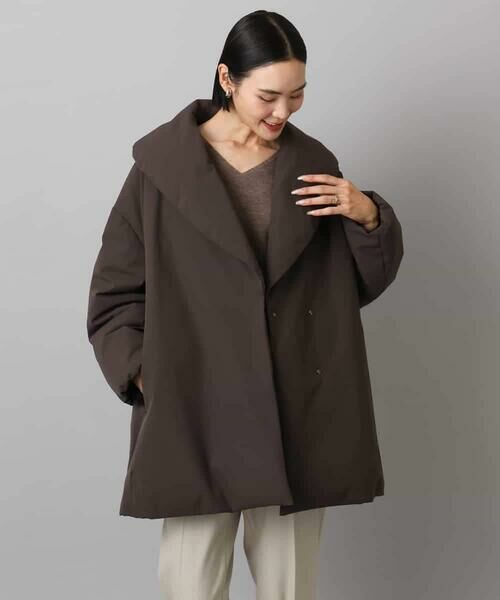 MICHEL KLEIN / ミッシェルクラン ダウンジャケット・ベスト | ［撥水加工］ショールカラーダウンコート | 詳細8