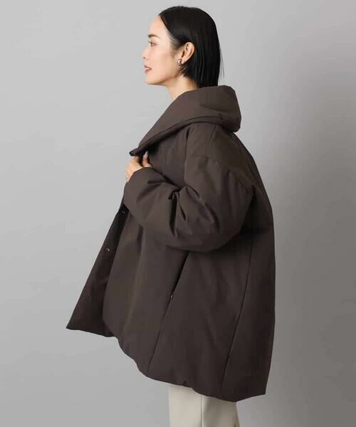 MICHEL KLEIN / ミッシェルクラン ダウンジャケット・ベスト | ［撥水加工］ショールカラーダウンコート | 詳細9