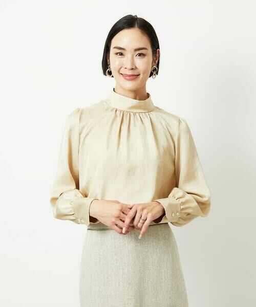 MICHEL KLEIN / ミッシェルクラン シャツ・ブラウス | ギャザーディテールブラウス | 詳細15