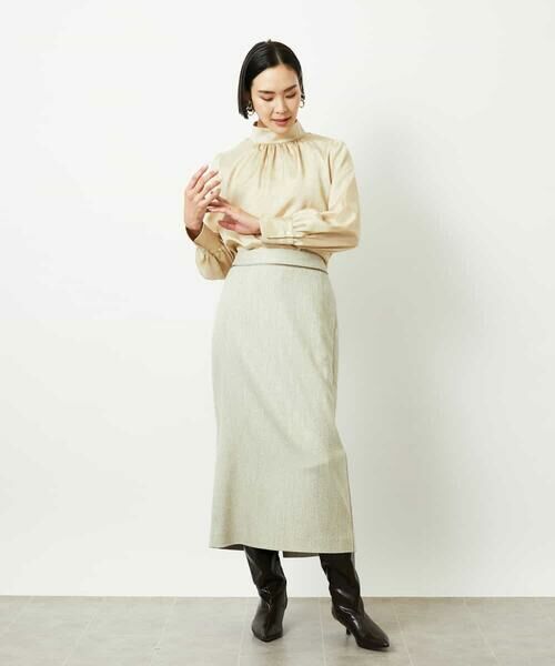 MICHEL KLEIN / ミッシェルクラン シャツ・ブラウス | ギャザーディテールブラウス | 詳細18