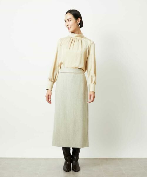 MICHEL KLEIN / ミッシェルクラン シャツ・ブラウス | ギャザーディテールブラウス | 詳細20