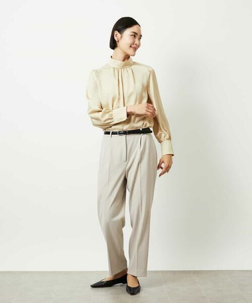 MICHEL KLEIN / ミッシェルクラン シャツ・ブラウス | ギャザーディテールブラウス | 詳細24