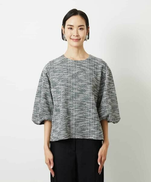 MICHEL KLEIN / ミッシェルクラン シャツ・ブラウス | ツィードライクプルオーバー | 詳細11