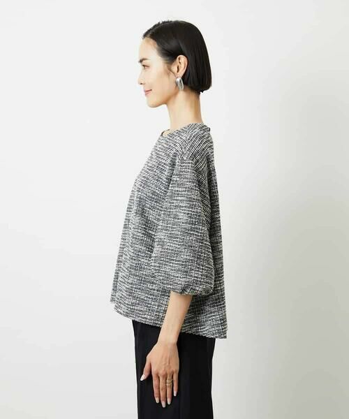 MICHEL KLEIN / ミッシェルクラン シャツ・ブラウス | ツィードライクプルオーバー | 詳細12