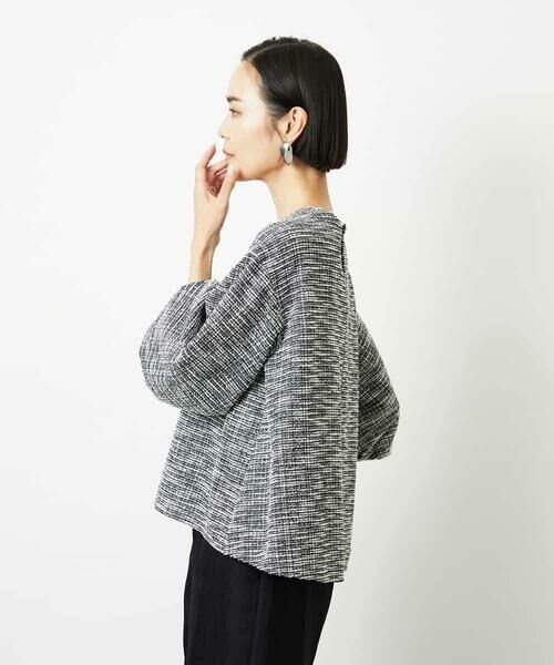 MICHEL KLEIN / ミッシェルクラン シャツ・ブラウス | ツィードライクプルオーバー | 詳細2