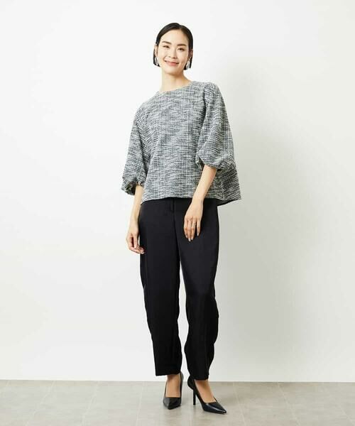 MICHEL KLEIN / ミッシェルクラン シャツ・ブラウス | ツィードライクプルオーバー | 詳細3