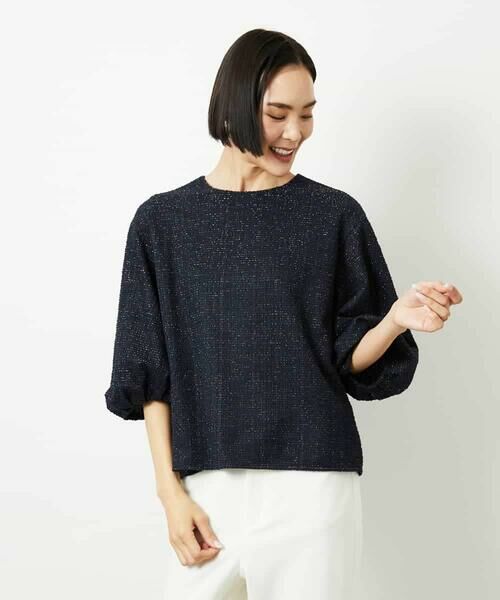 MICHEL KLEIN / ミッシェルクラン シャツ・ブラウス | ツィードライクプルオーバー | 詳細6