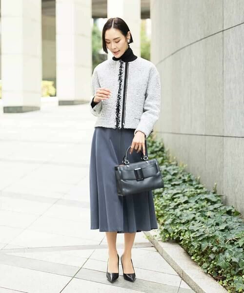 MICHEL KLEIN / ミッシェルクラン セットアップ | [セットアップ対応]ファンシーツイードショートジャケット | 詳細10