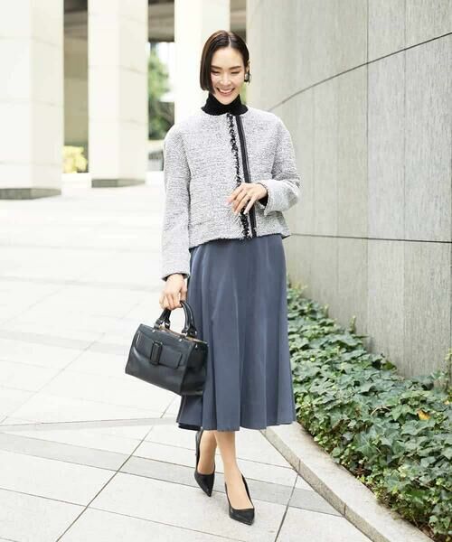 MICHEL KLEIN / ミッシェルクラン セットアップ | [セットアップ対応]ファンシーツイードショートジャケット | 詳細11