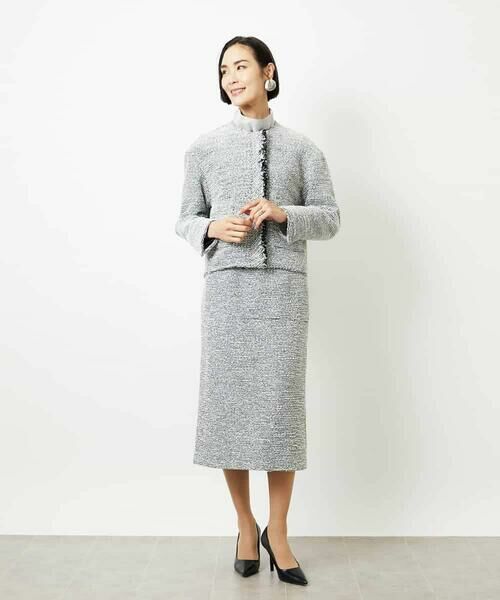 MICHEL KLEIN / ミッシェルクラン セットアップ | [セットアップ対応]ファンシーツイードショートジャケット | 詳細19