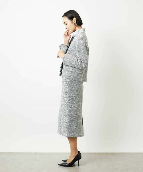 MICHEL KLEIN / ミッシェルクラン セットアップ | [セットアップ対応]ファンシーツイードショートジャケット | 詳細20