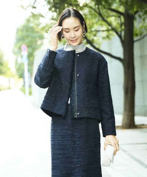 MICHEL KLEIN / ミッシェルクラン セットアップ | [セットアップ対応]ファンシーツイードショートジャケット | 詳細23