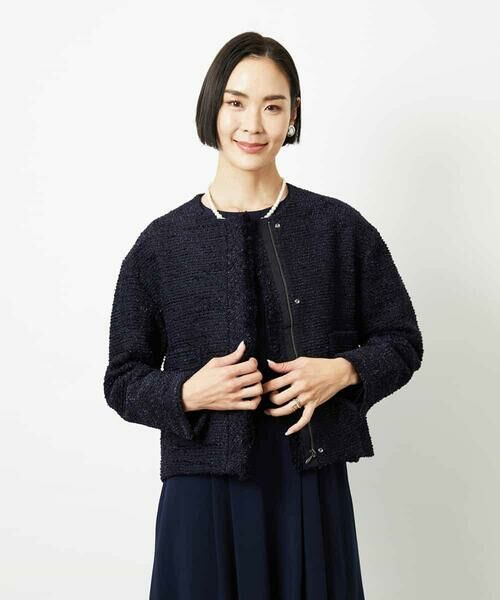 MICHEL KLEIN / ミッシェルクラン セットアップ | [セットアップ対応]ファンシーツイードショートジャケット | 詳細27