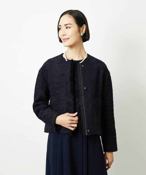 MICHEL KLEIN / ミッシェルクラン セットアップ | [セットアップ対応]ファンシーツイードショートジャケット | 詳細28