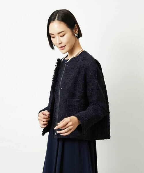 MICHEL KLEIN / ミッシェルクラン セットアップ | [セットアップ対応]ファンシーツイードショートジャケット | 詳細29