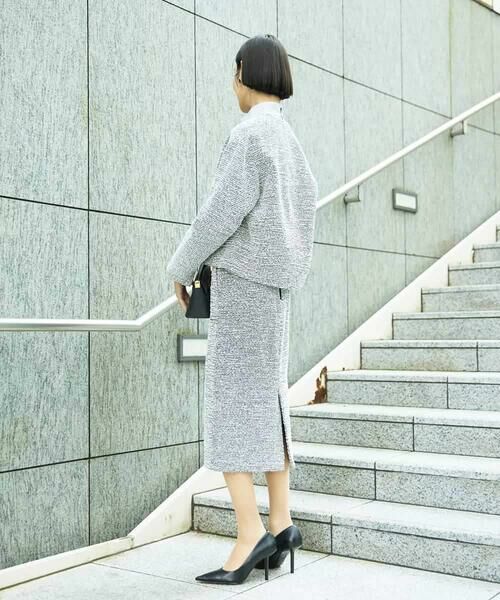 MICHEL KLEIN / ミッシェルクラン セットアップ | [セットアップ対応]ファンシーツイードショートジャケット | 詳細5