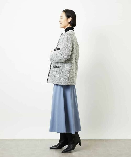 MICHEL KLEIN / ミッシェルクラン セットアップ | [セットアップ対応]ファンシーツイードロングジャケット | 詳細11