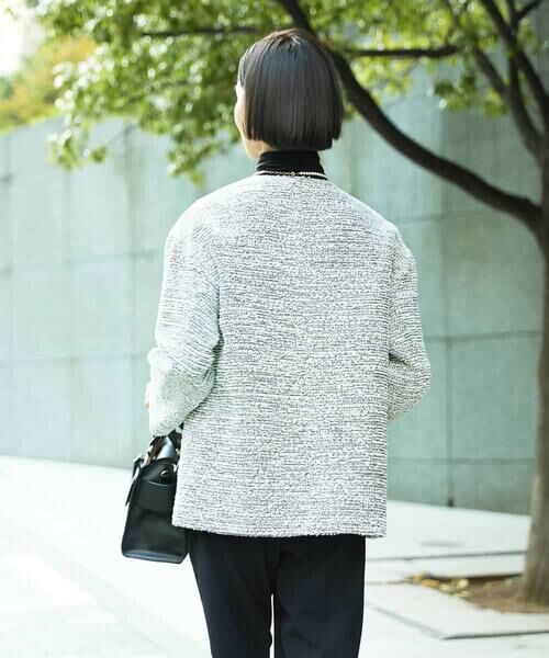 MICHEL KLEIN / ミッシェルクラン セットアップ | [セットアップ対応]ファンシーツイードロングジャケット | 詳細2