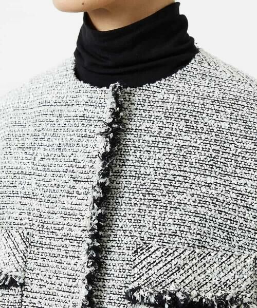 MICHEL KLEIN / ミッシェルクラン セットアップ | [セットアップ対応]ファンシーツイードロングジャケット | 詳細24