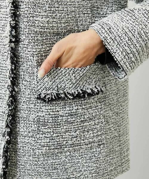 MICHEL KLEIN / ミッシェルクラン セットアップ | [セットアップ対応]ファンシーツイードロングジャケット | 詳細27