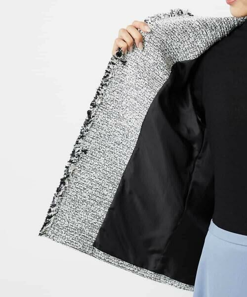 MICHEL KLEIN / ミッシェルクラン セットアップ | [セットアップ対応]ファンシーツイードロングジャケット | 詳細29