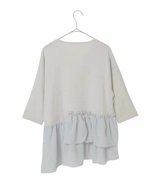 MICHEL KLEIN / ミッシェルクラン ニット・セーター | 裾切替フレアニットプルオーバー | 詳細1