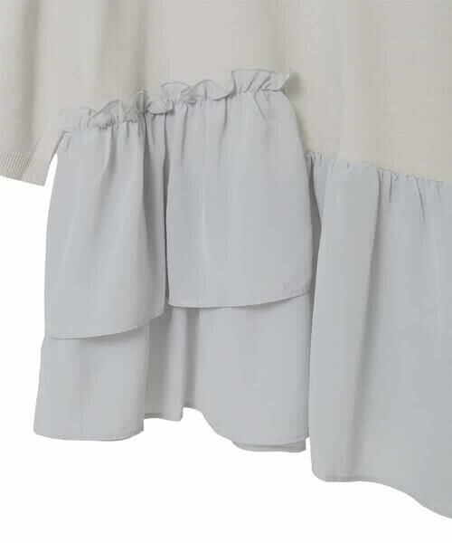 MICHEL KLEIN / ミッシェルクラン ニット・セーター | 裾切替フレアニットプルオーバー | 詳細4