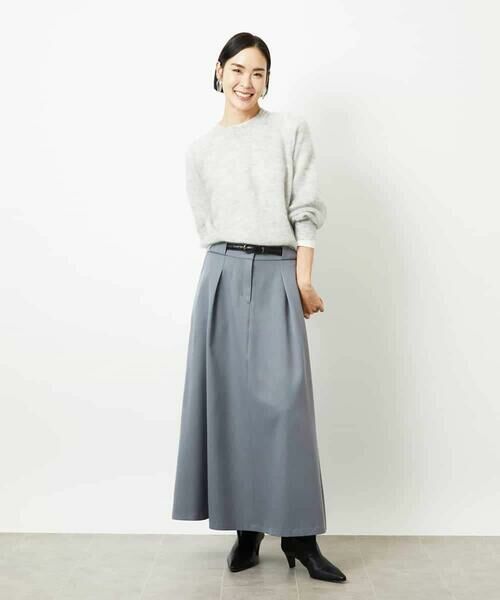 MICHEL KLEIN / ミッシェルクラン ロング・マキシ丈スカート | ミモレ丈Aラインスカート | 詳細3