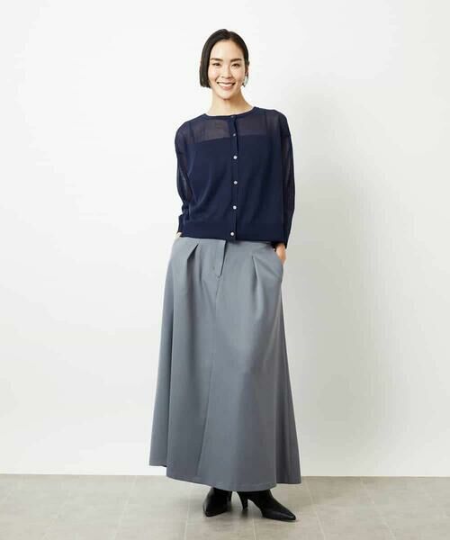 MICHEL KLEIN / ミッシェルクラン ロング・マキシ丈スカート | ミモレ丈Aラインスカート | 詳細6