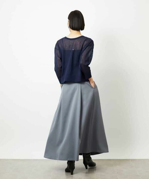 MICHEL KLEIN / ミッシェルクラン ロング・マキシ丈スカート | ミモレ丈Aラインスカート | 詳細8