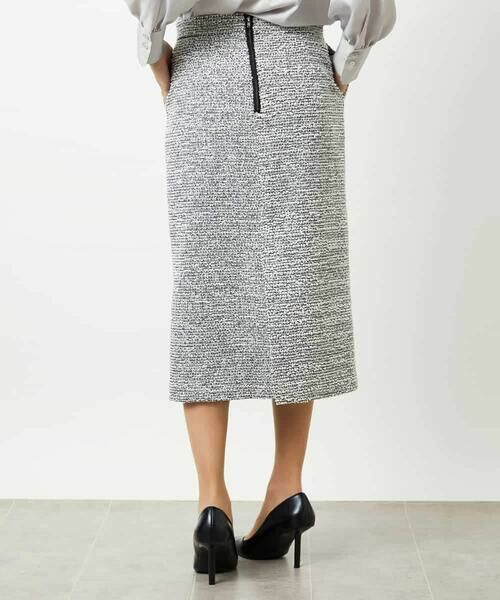 MICHEL KLEIN / ミッシェルクラン ロング・マキシ丈スカート | [セットアップ対応]ファンシーツイードタイトスカート | 詳細14