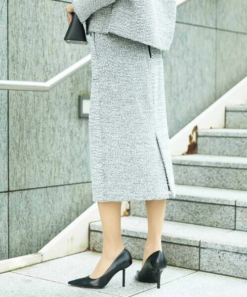 MICHEL KLEIN / ミッシェルクラン ロング・マキシ丈スカート | [セットアップ対応]ファンシーツイードタイトスカート | 詳細2