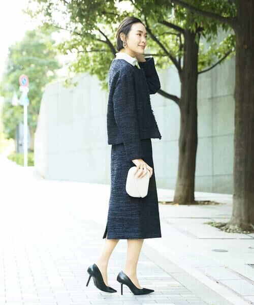 MICHEL KLEIN / ミッシェルクラン ロング・マキシ丈スカート | [セットアップ対応]ファンシーツイードタイトスカート | 詳細22