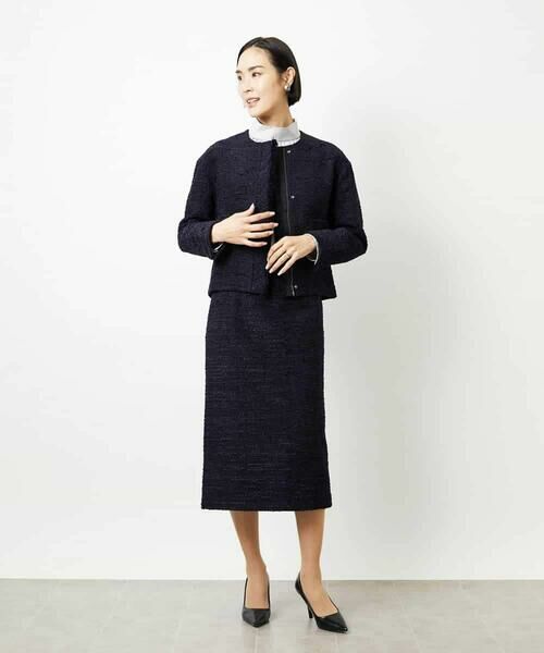 MICHEL KLEIN / ミッシェルクラン ロング・マキシ丈スカート | [セットアップ対応]ファンシーツイードタイトスカート | 詳細27