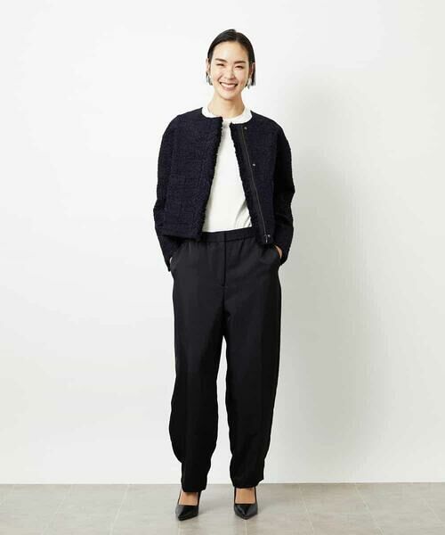 MICHEL KLEIN / ミッシェルクラン カットソー | ［レイヤードに最適］シアークルーネックPO | 詳細1