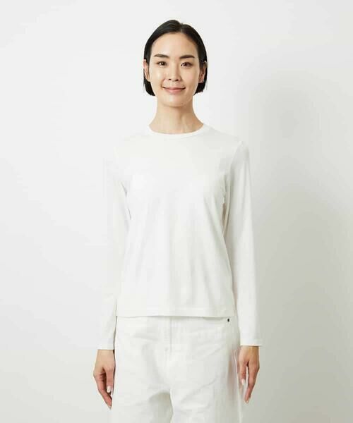 MICHEL KLEIN / ミッシェルクラン カットソー | ［レイヤードに最適］シアークルーネックPO | 詳細2