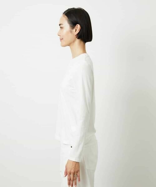 MICHEL KLEIN / ミッシェルクラン カットソー | ［レイヤードに最適］シアークルーネックPO | 詳細3